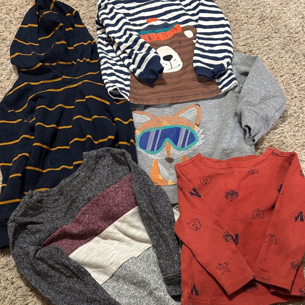Kids Striped and Graphic Shirts Set
